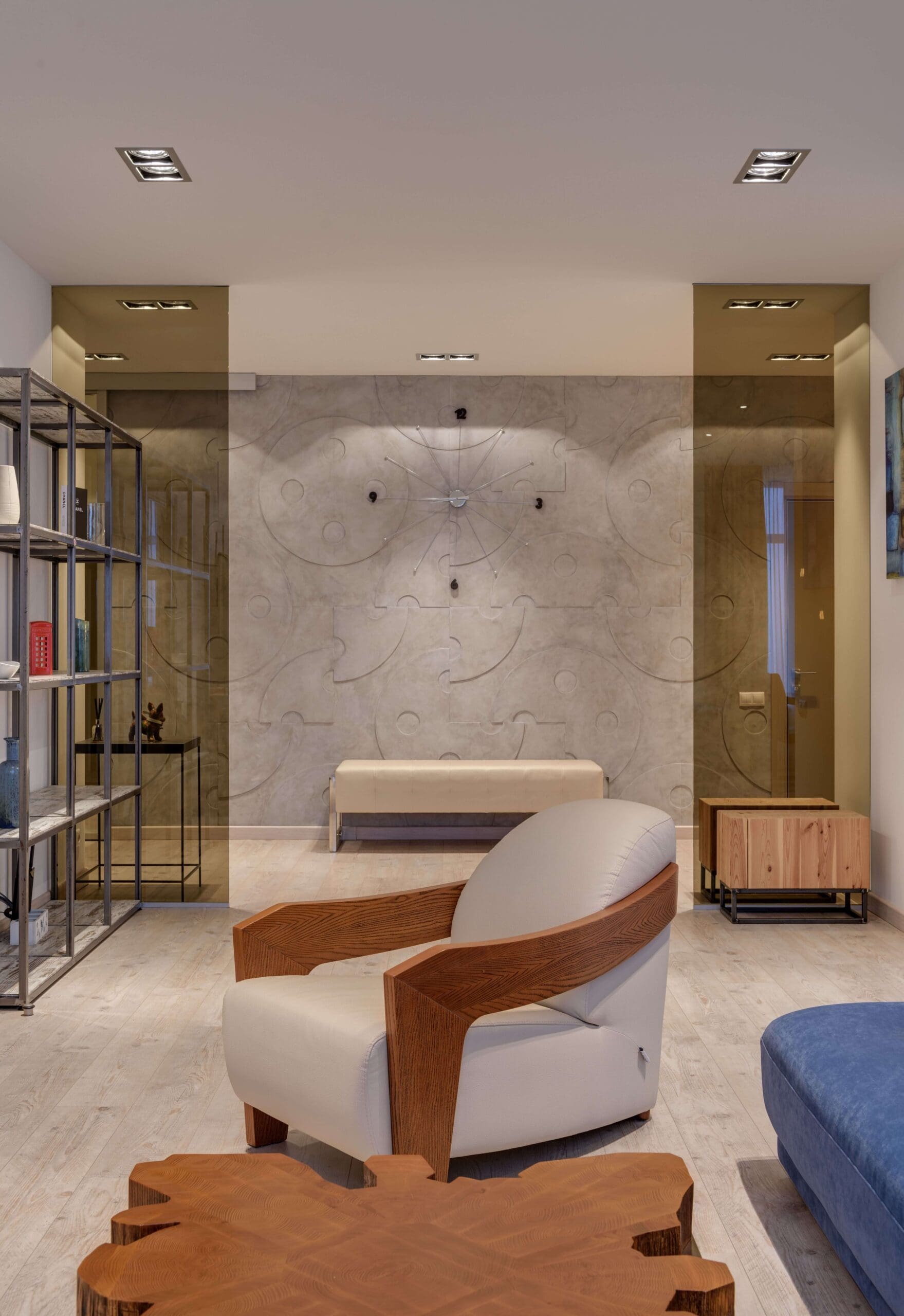 Luxury serviced apartment interior featuring modern furnished living space and high-end finishes